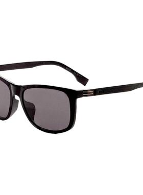 代购Hugo Boss男士太阳镜防紫外线遮光抗强光清晰视野矩形框黑色