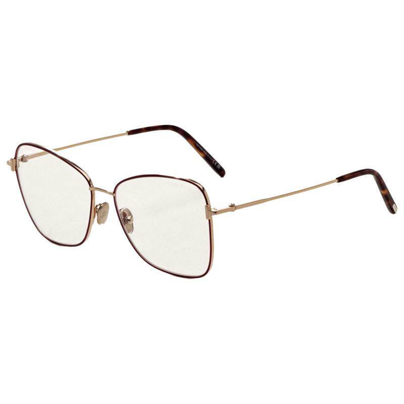 代购Tom Ford汤姆福特女士眼镜架金属方框红色大框日常佩戴通勤