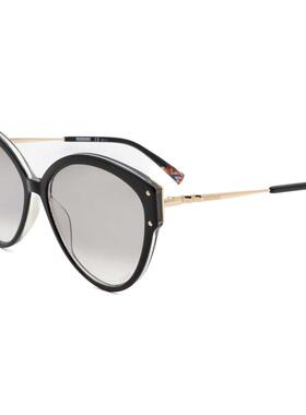 代购Missoni女士太阳镜防紫外线遮光抗眩光清晰视野猫眼型黑色