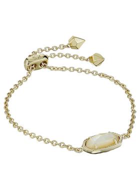 美国代购Kendra Scott女式可调节生日石手链K金镀送礼饰品手饰