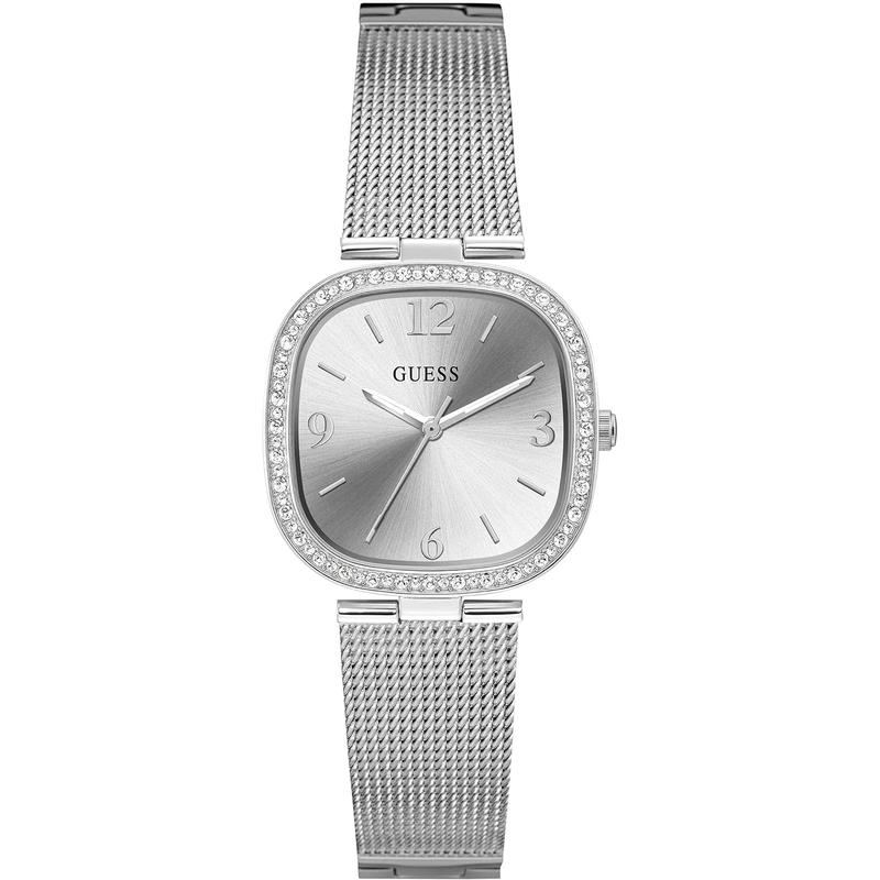 GUESS女士腕表夜光计时防水日历金属钢带镶钻商务休闲手表爆款