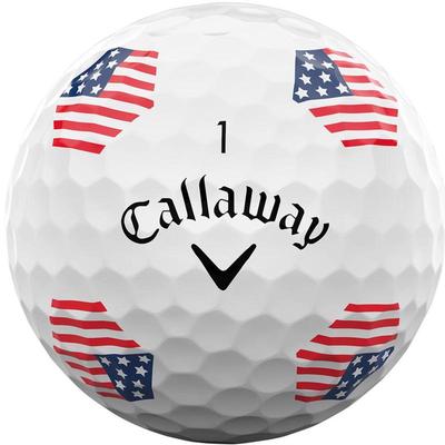 Callaway卡拉威高尔夫球可见旋转滚动反馈对齐辅助视觉追踪白色