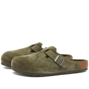 休闲经典 Birkenstock勃肯男鞋 Shearling时尚 Boston 软木包头拖鞋