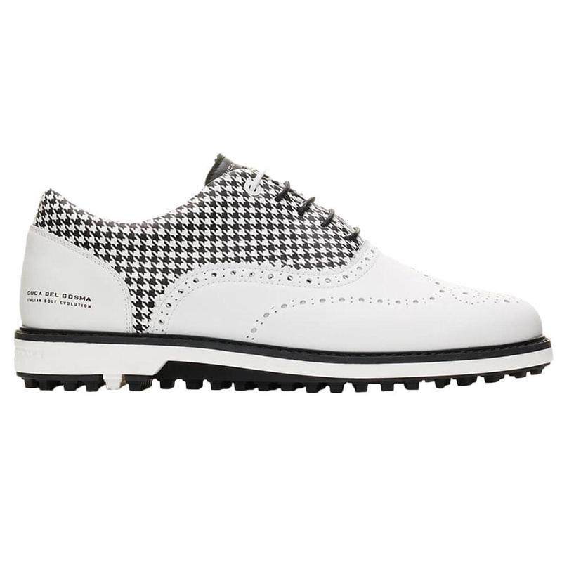 代购Duca del Cosma男士高尔夫球鞋全天候舒适防滑透气轻便白色