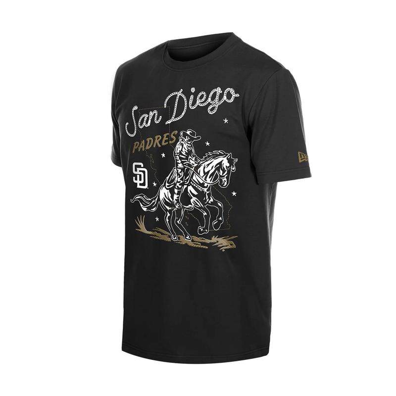 代购New Era男士运动T恤透气舒适日常穿着休闲黑色短袖圆领印花