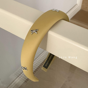 我 发箍女外出洗脸简约发卡韩国简约头箍发饰头饰 秋天本命色系