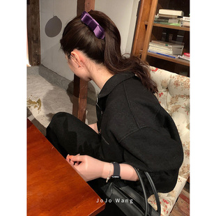 材质棒！马尾夹来咯香蕉夹简约竖夹高级发夹夹子气质韩国发饰头饰