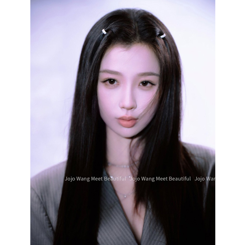 JOJOWANG虞书欣同款圆扣水钻发夹