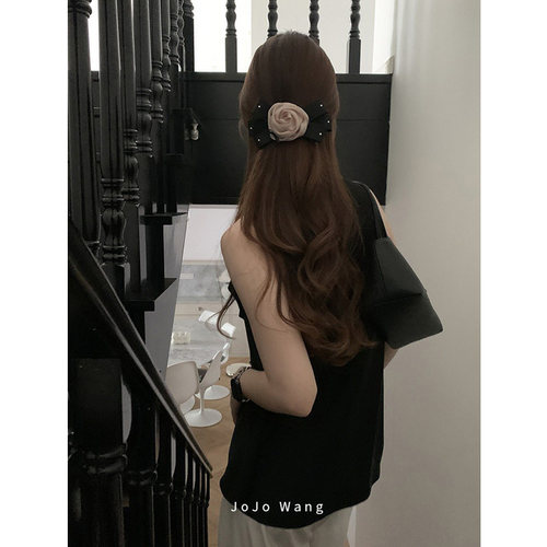 温柔的欧尼~韩国花朵高级感发夹