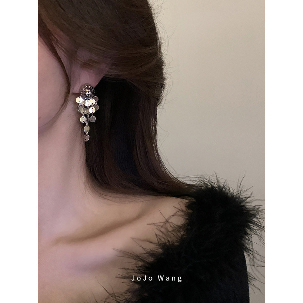 超气质的流苏呀~925银针防过敏小众百搭耳钉银色系耳饰品耳环