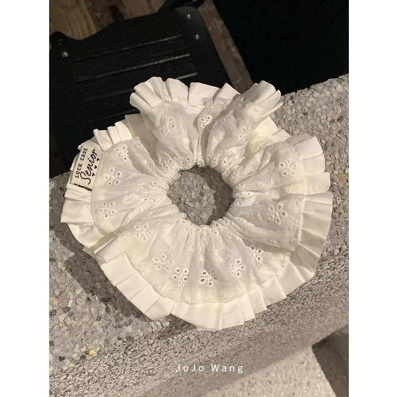 艺术系女大～气质大肠发圈女扎头发多层发饰高级感洋气韩国时尚