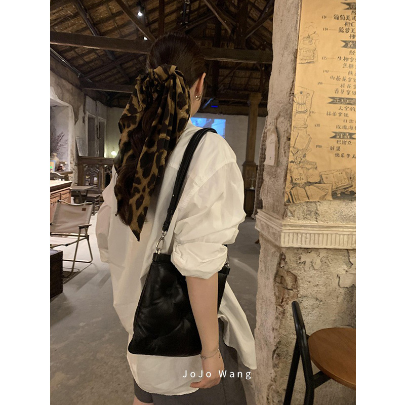 豹纹系风情飘带气质发圈