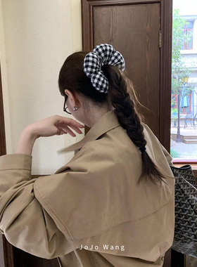 duangduang小花花~肉感马尾大肠发圈女扎头发双层发饰头绳韩国