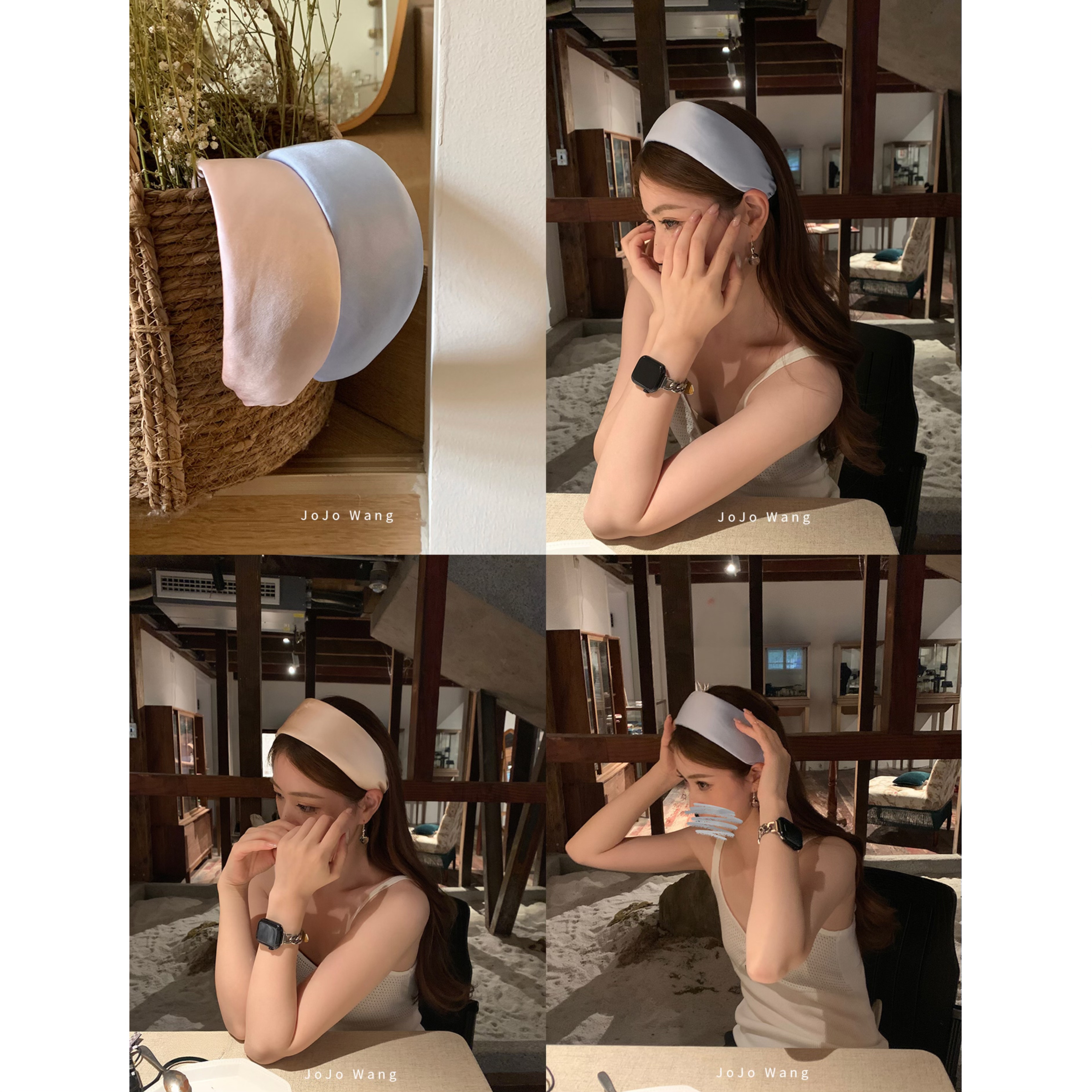 真丝宽发箍！洋气又护发女发卡