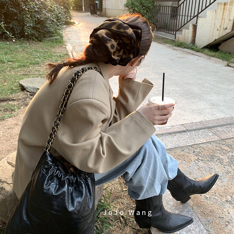 超大版来了~豹纹经典高级感发圈