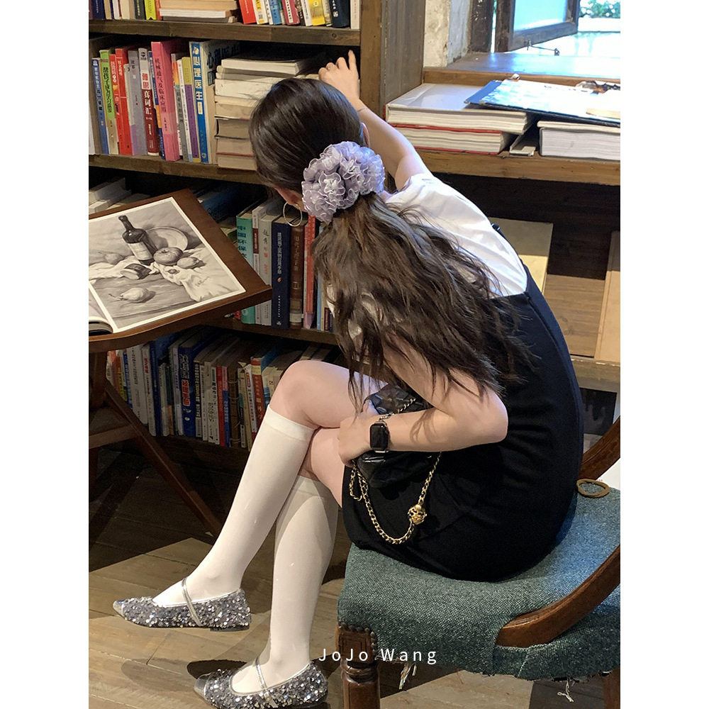 仙女紫！超仙气绣球大肠发圈女扎头发发饰高级感洋气韩国时尚头绳