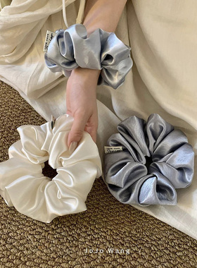 法式缎面~气质发圈女肠圈头绳