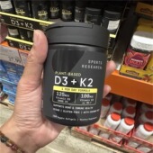 现货美国直购Sports Research维生素D3 K2提高钙质吸收补钙5000IU