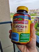 现货美国直购nature made成人中老年液体钙补钙胶囊600mg 110粒