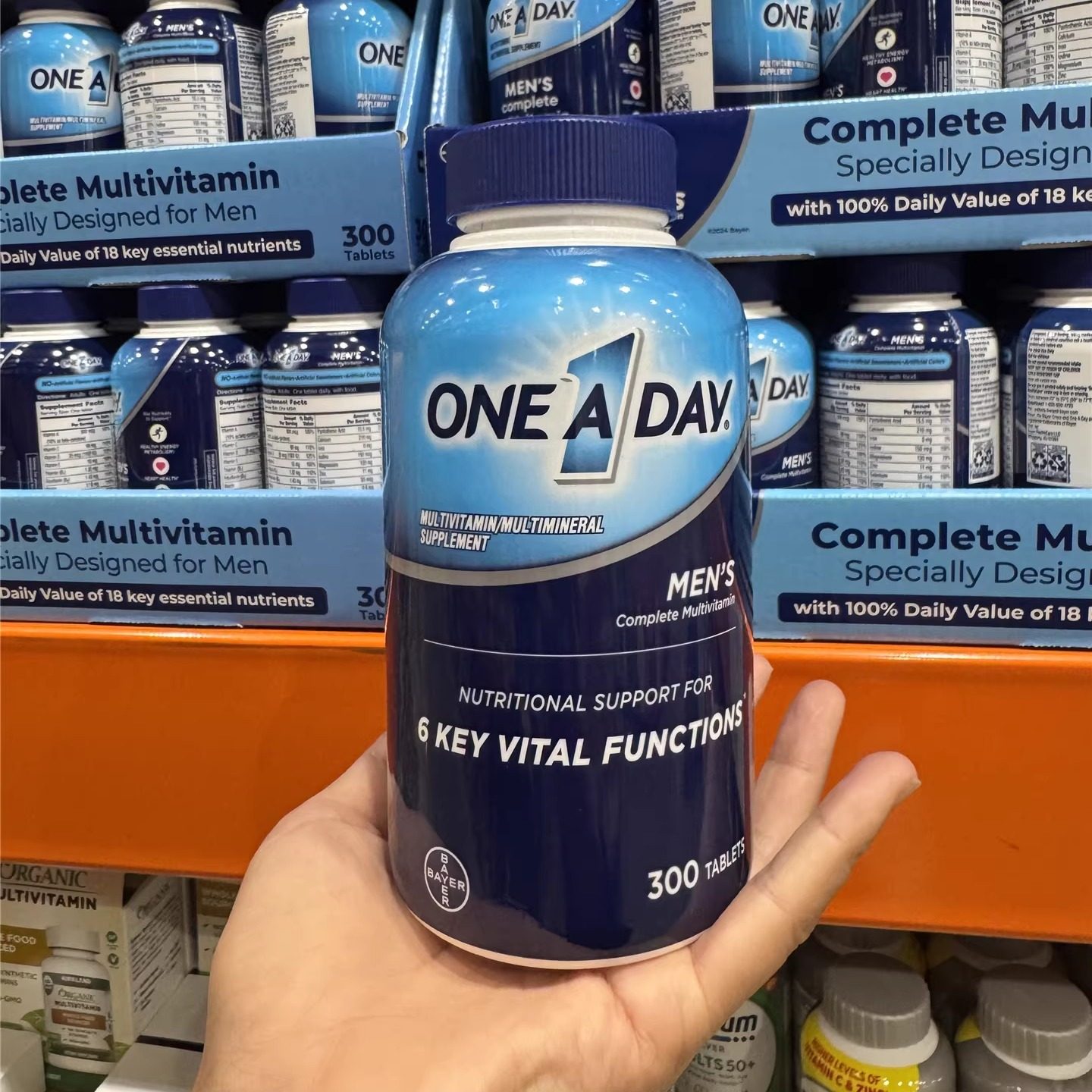 现货美国直购Bayer拜耳ONE A DAY男性多种复合维生素矿物质300粒