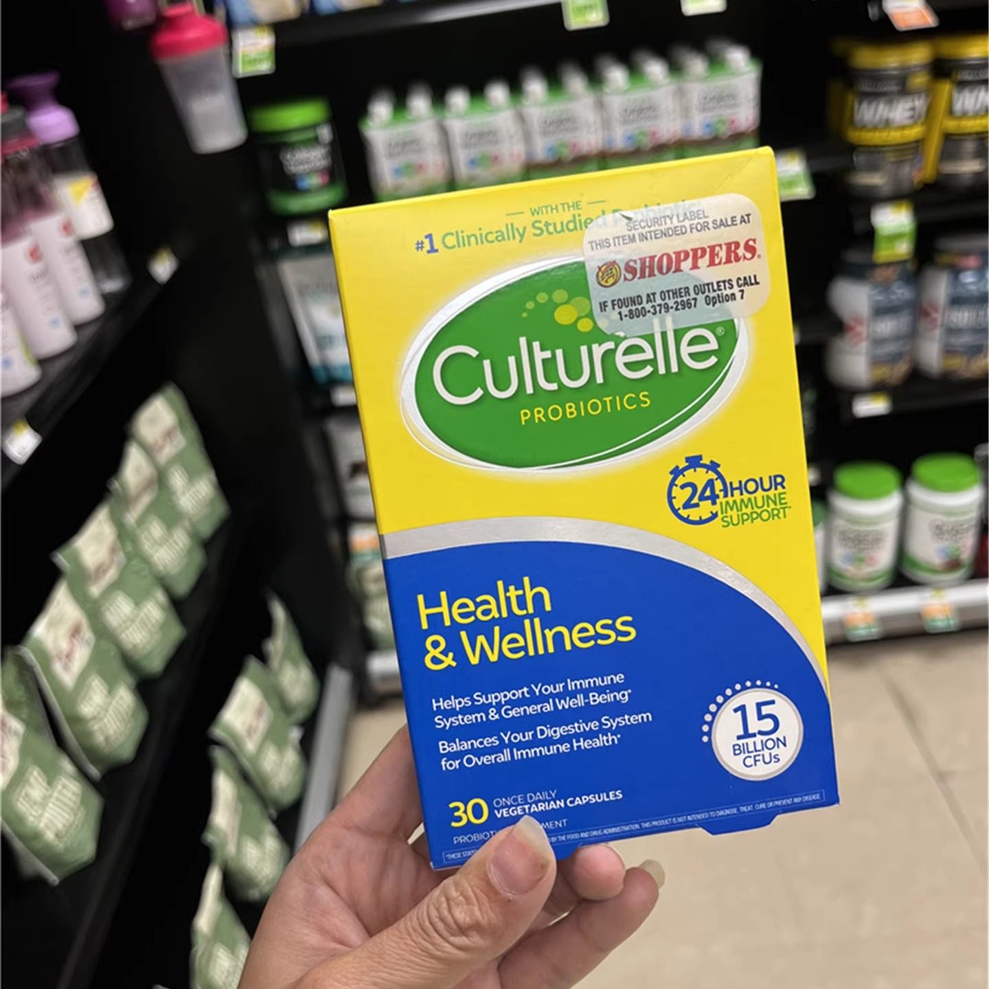 现货美国直购Culturelle康萃乐成人调理肠胃益生菌胶囊加强版30粒