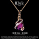 法国IDee音符项链女吊坠锁骨小众设计感潮流紫水晶配饰品生日礼物