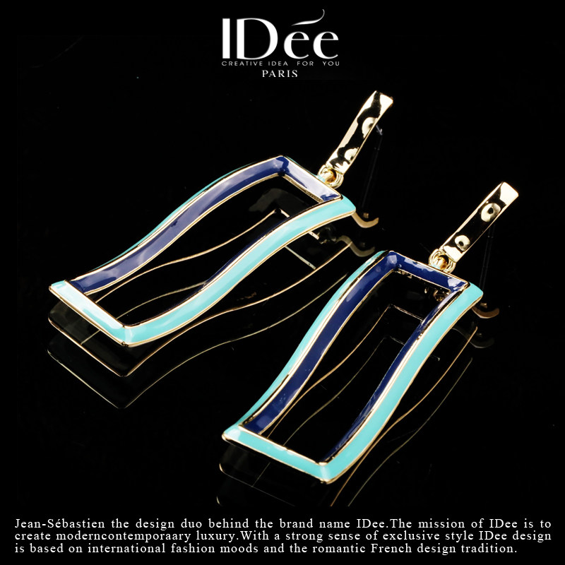 法国IDee时尚空镜小众设计感高级女气质耳钉轻奢耳环2022年新款潮