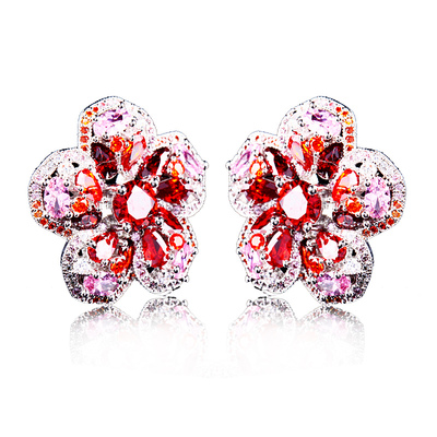 法国IDee轻奢小众银色宝石耳坠