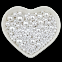 Белый | Размер 4/6/8/10/12 мм, соответствует 100/50/20/10/10 смешанных штук, всего около 190 штук в упаковке.