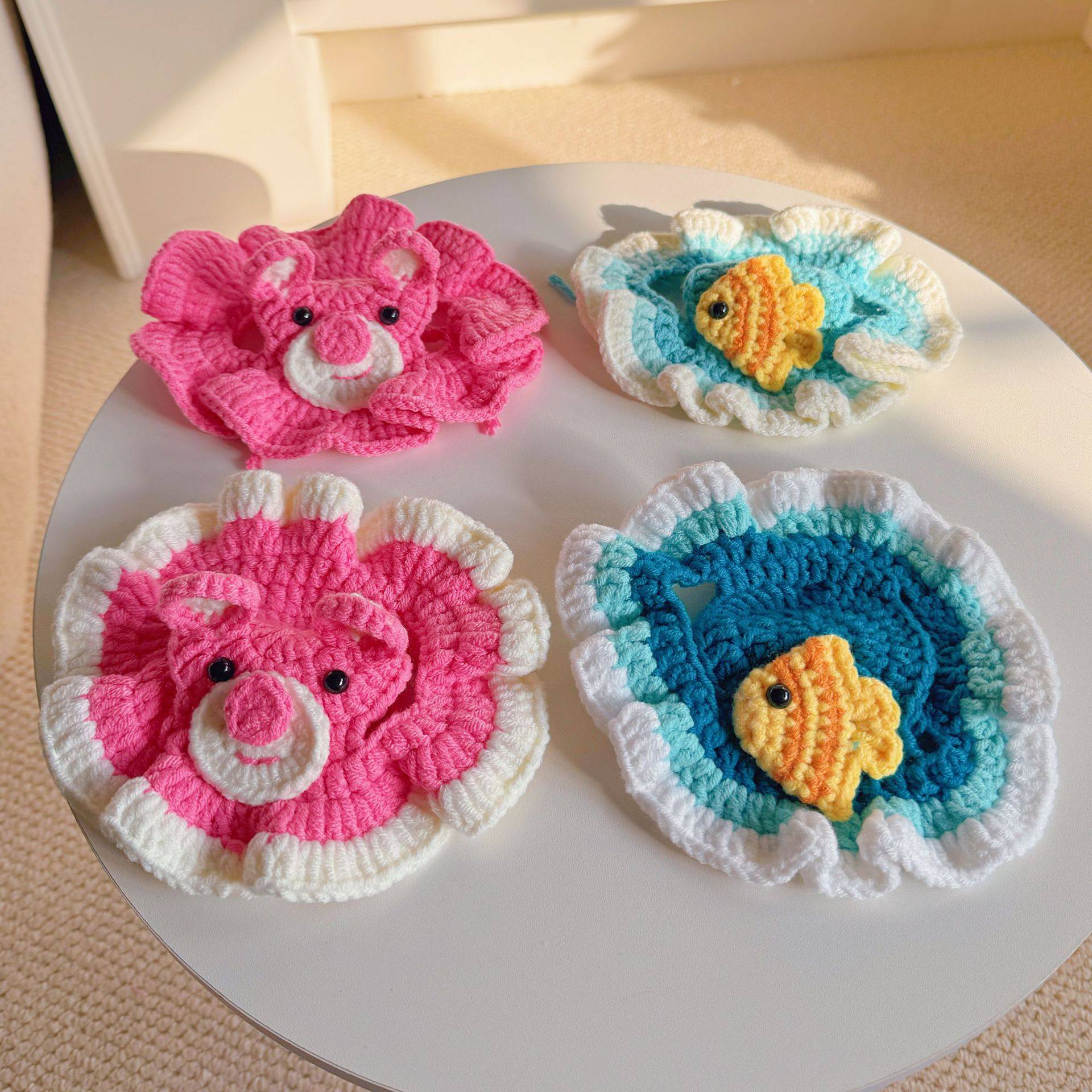 宠物变装帽泰迪狗狗海洋鱼帽子猫咪花朵草莓熊头套毛线帽英短头饰,宠物/宠物食品及用品,帽子,淘宝优惠券,粉丝福利购,淘宝优惠卷