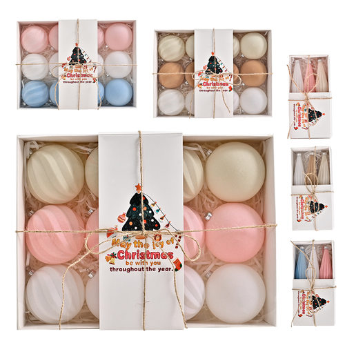 25创意ins风马卡龙奶油色圣诞