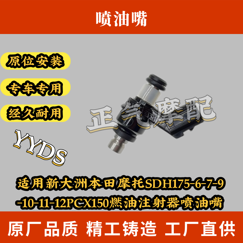 适用新大洲本田摩托SDH175-6-7-9 -10-11-12PCX150燃油注射器油嘴