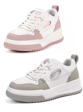 意尔康新款女鞋2024新款春季厚底休闲鞋女时尚板鞋S172ZD48844Y