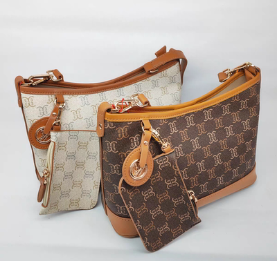 意尔康女包2026新款时尚印花马鞍包手提包托特包单肩斜挎61Y29002