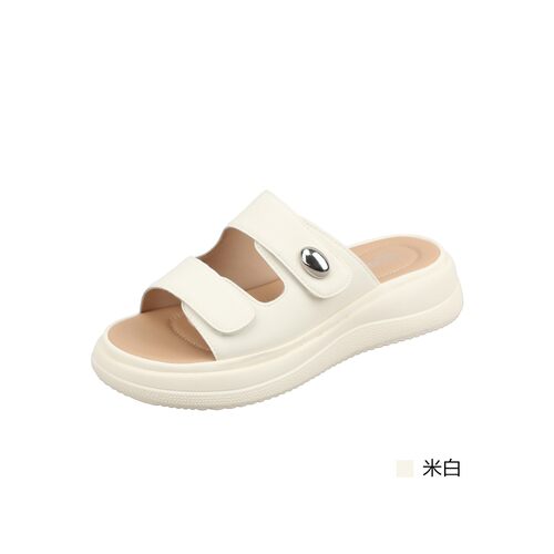 意尔康2026新款女凉夏季百搭休闲鞋女厚底增高拖鞋女6362AS17971Y