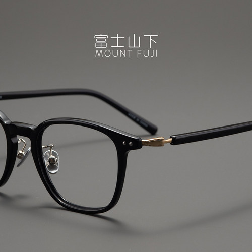 设计师款眼镜框男款超轻纯钛眼镜架近视可配男士气质简约方框潮