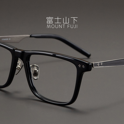 设计师款 眼镜框男款日本超轻纯钛眼镜架近视男士气质高端方框潮