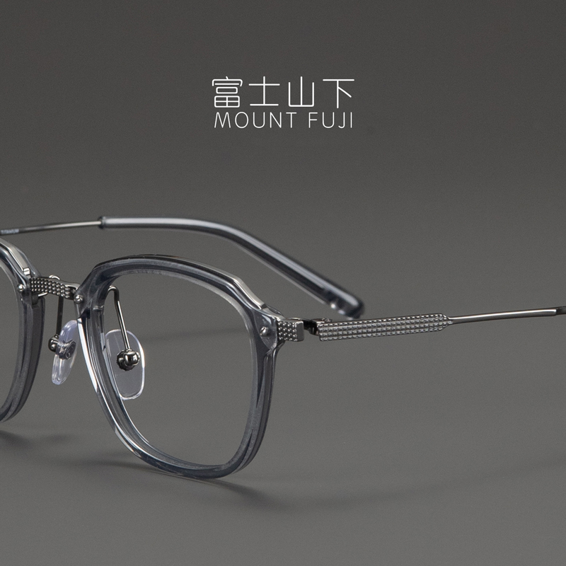 男女款方框板材+纯钛眼镜框