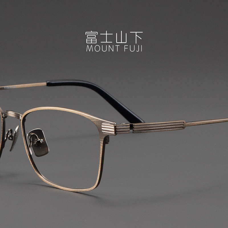 男款方框纯钛超轻眼镜框
