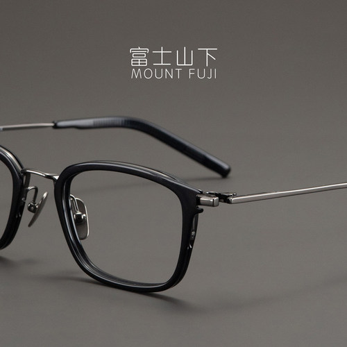 设计师款眼镜框男款超轻纯钛眼镜架近视可配男士气质简约方框潮