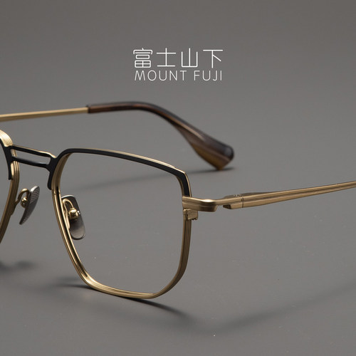 纯钛超轻近视撞色气质男款眼镜框