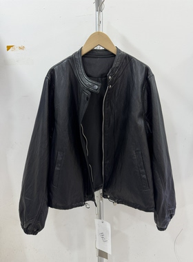 黎姿雨8801春新款立领PU皮衣女长袖小个子宽松显瘦夹克上衣外套