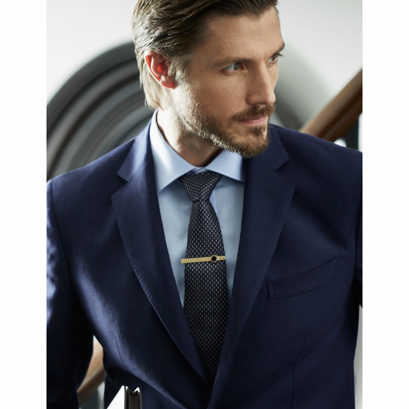 镀金Lowndes领带夹玛瑙可翻转