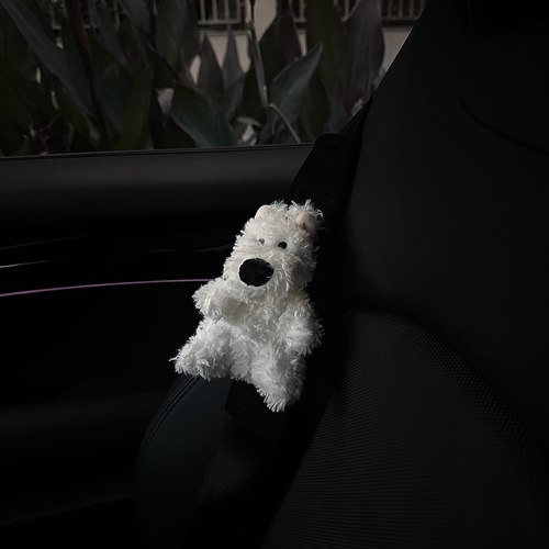 西高地汽车安全带护肩套手作