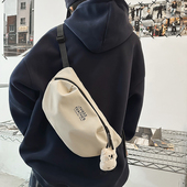 胸包男女2025新款 ins风潮牌运动骑行小挎包大容量单肩背包斜挎包