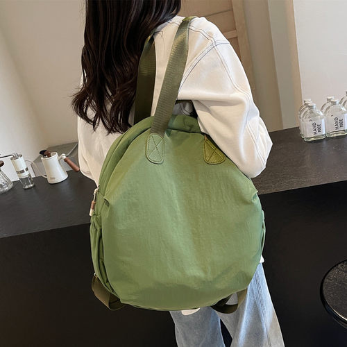 防水轻便双肩单肩两用包旅行大容量背包女休闲通勤单肩大包托特包