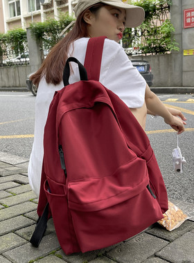 大容量书包女原宿ulzzang百搭森系日系夏季大学生ins风潮牌双肩包