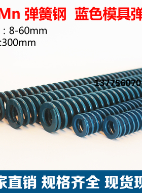 模具弹簧美标扁形蓝色6/8/10/12/14/16/18/20/22/24/25/26x300mm