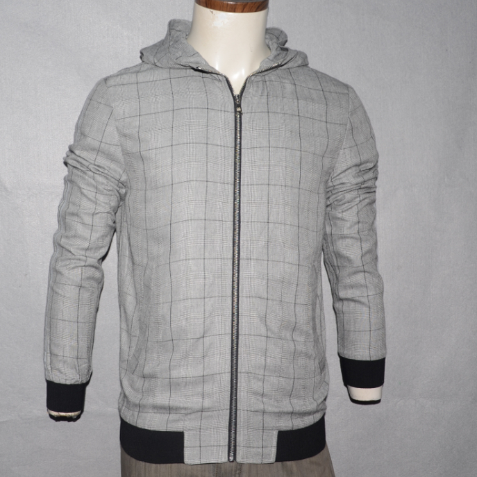 MO男装秋冬连帽夹克衫茄克衫