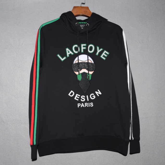 LF男装秋冬连帽厚长袖卫衣